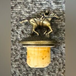 Blantons Bourbon Whiskey Rare letter 
“ L “Bronze Bottle Cork topper collectible